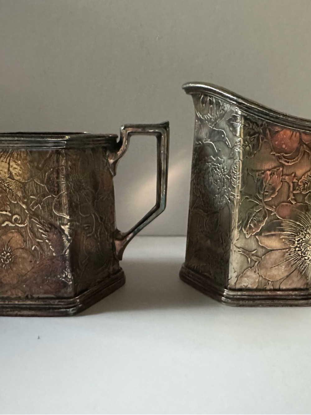 Tapestry Cream and Sugar Set
by WEIDLICH BROS MFG CO